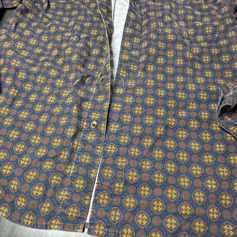 Bugle Boy Patterned Button Down Shirt Vintage‎ Style Casual Top Large - Picture 5 of 9
